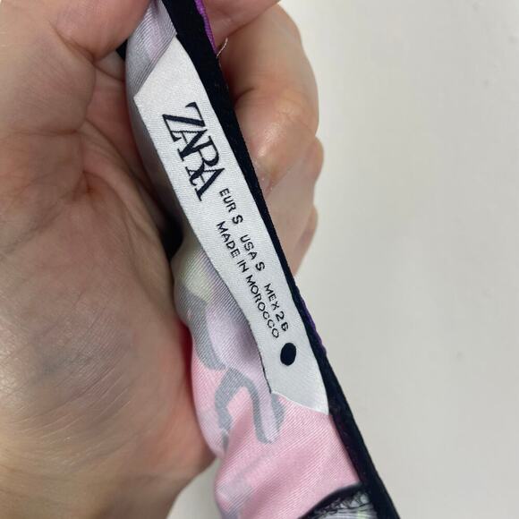 ZARA Floral Satin Midi Dress Size S - Bloggers Favourite, Trending - Picture 2 of 11